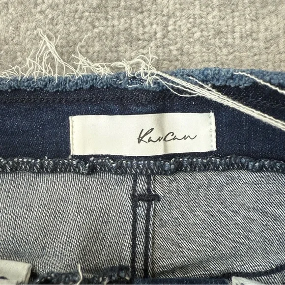 KanCan Jeans Womens 9/28 Distressed High Rise Button Fly Raw Hem Ankle Denim - Picture 4 of 11